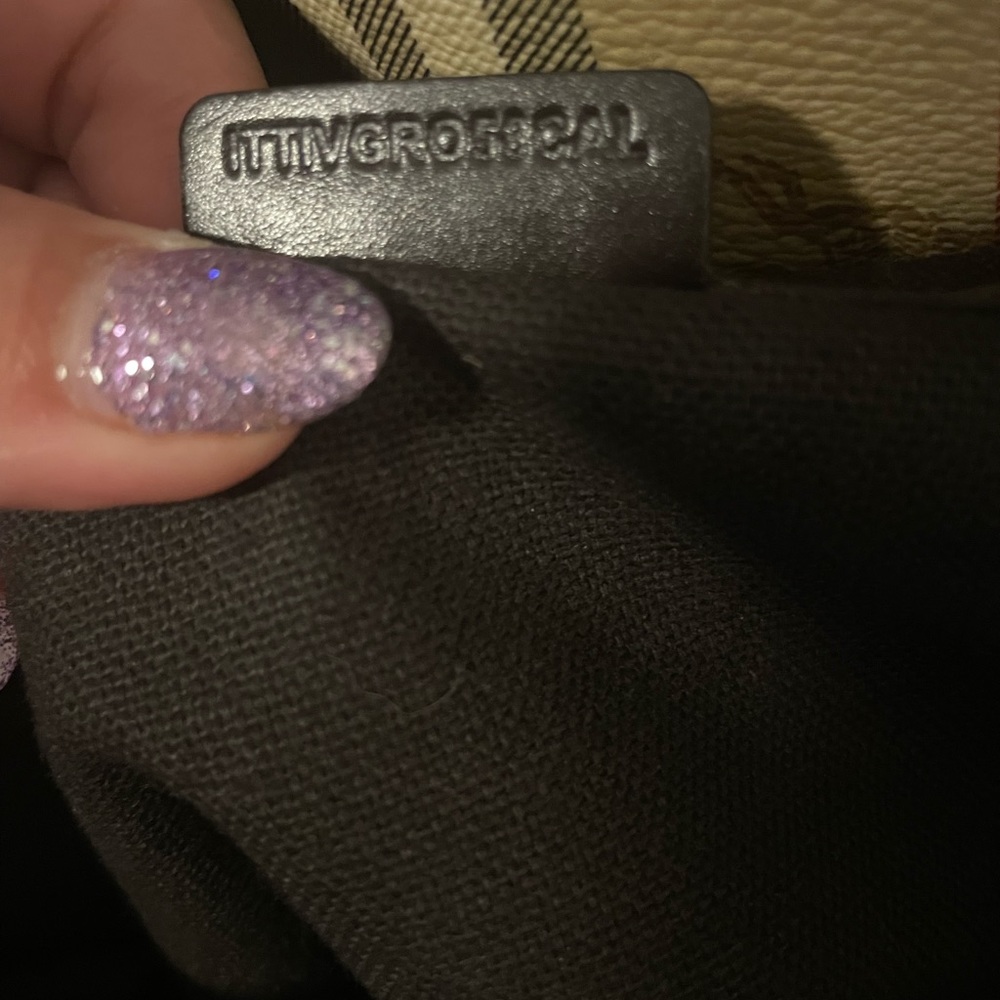 Authentic Burberry haymarket check large tote chocolate #designer #burberry - Picture 7 of 9